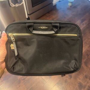 Tumi Voyageur Madina Cosmetics Case - Black hanging travel bag